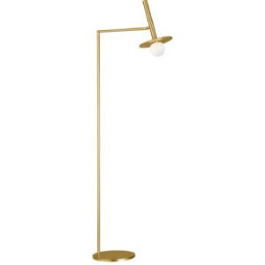 Nodes Floor Lamp in burnished brass by Kelly Wearstler – sleek designer lighting, curated by HBV.
