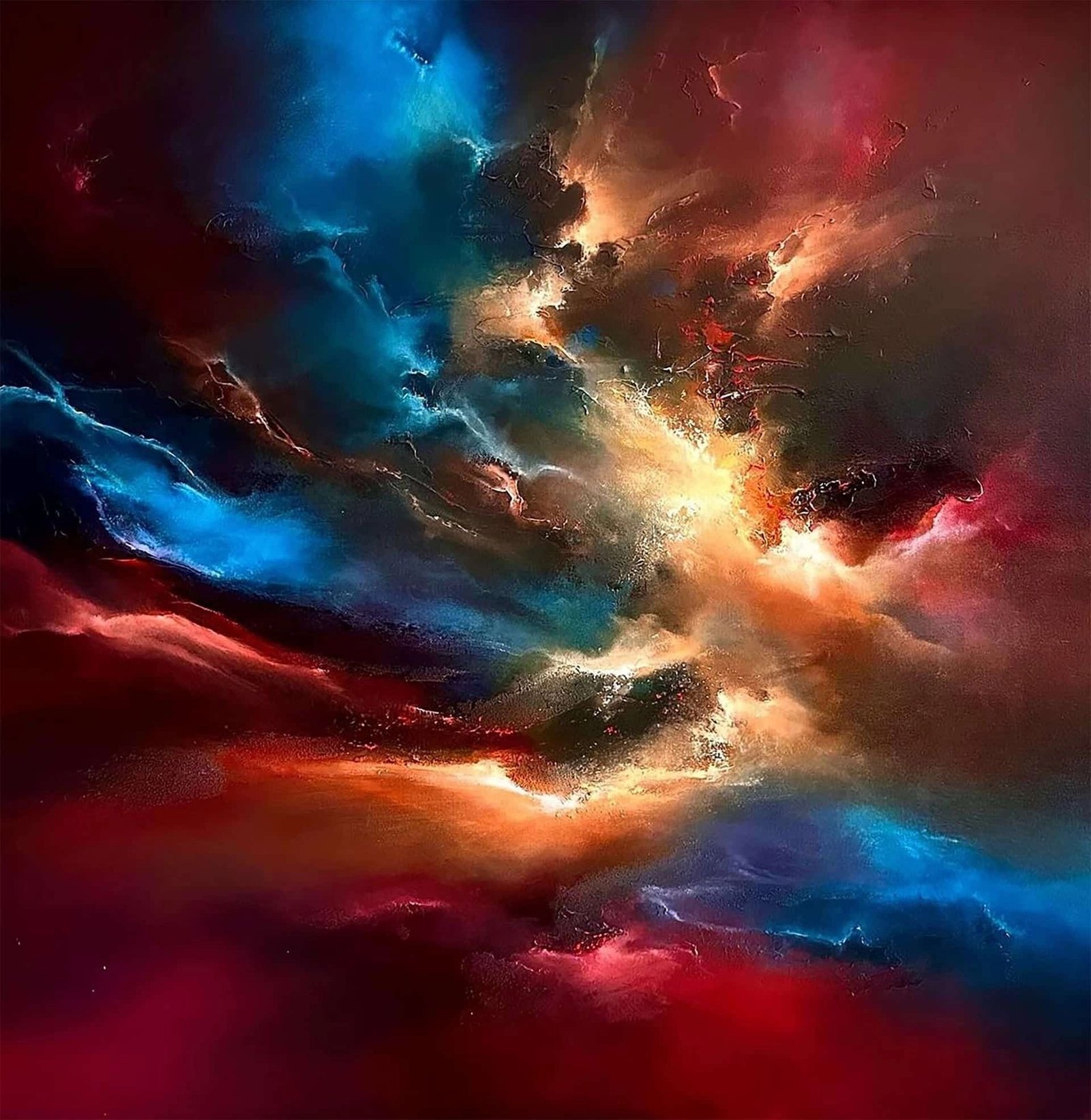 Battle of the Ages – Simon Kenny abstract painting