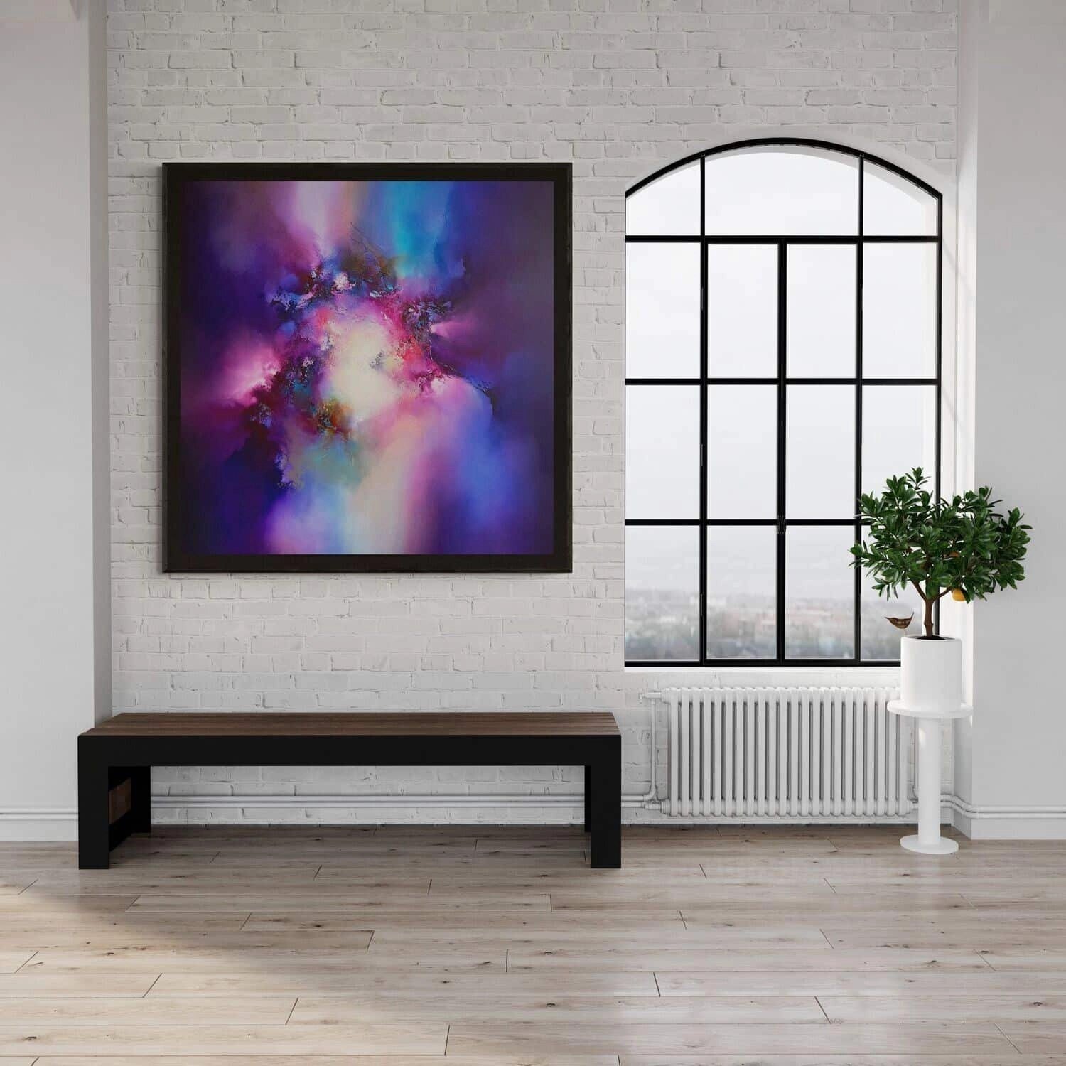 The Age of Forever — Simon Kenny abstract painting in luxury interior