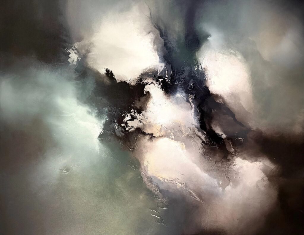 The Dark of Night – Simon Kenny abstract painting