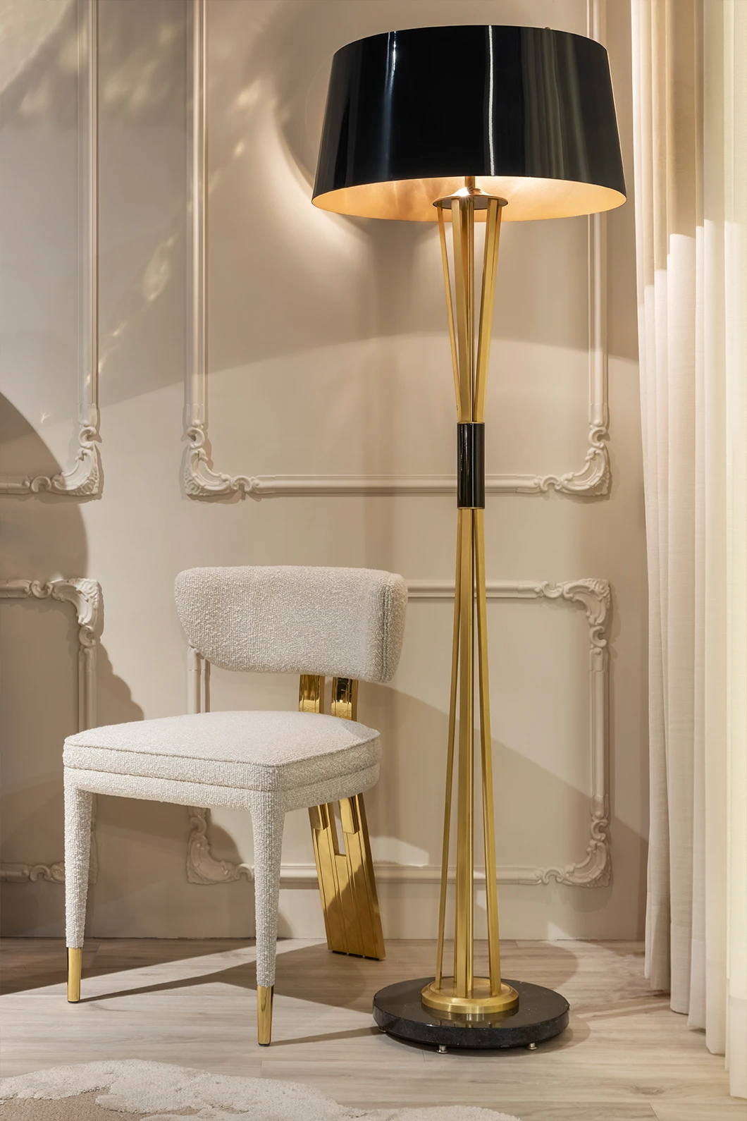Talie Dining Chair by LUXXU in Luxury Interior