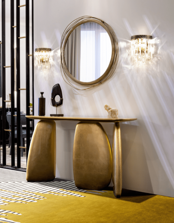 Ardara Console Table by BRABBU in Luxury Entryway