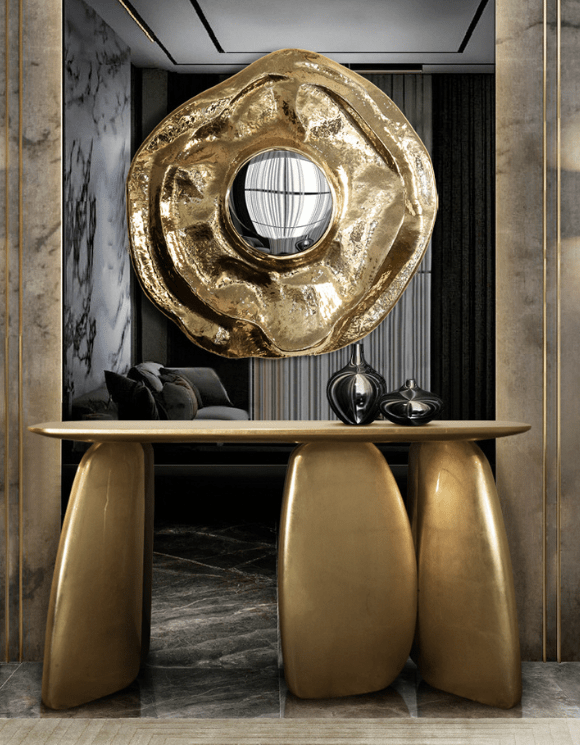 Ardara Console Table by BRABBU in Luxury Entrance Hall
