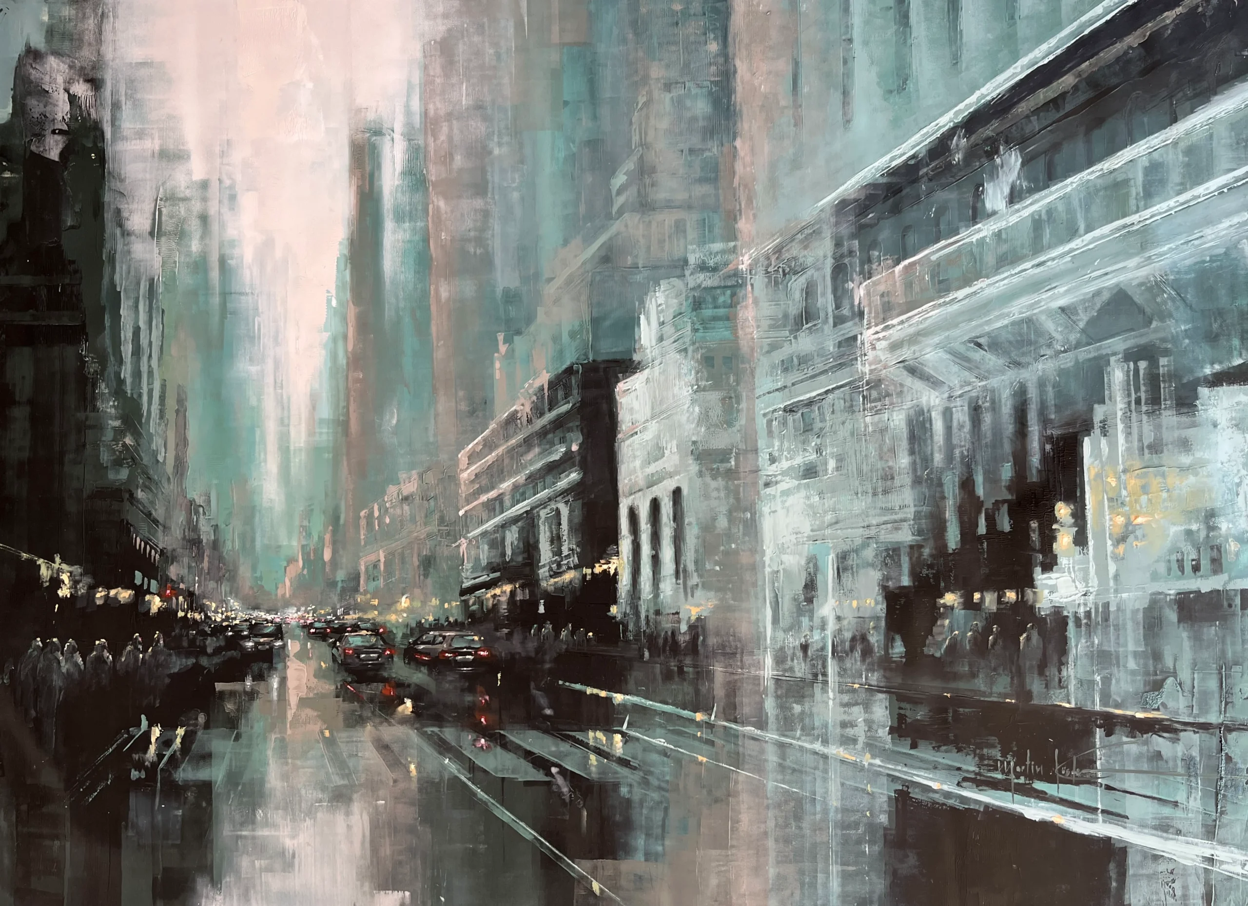Grey Days in New York | Martin Köster | Oil on Panel