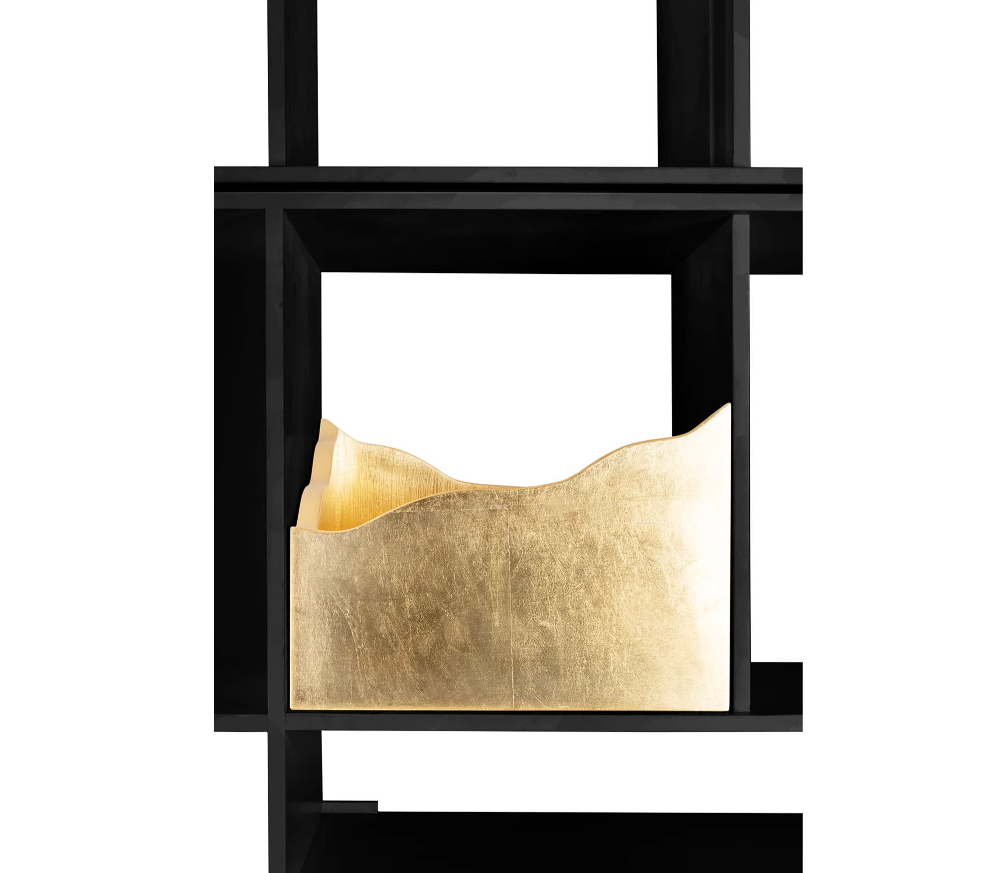 Coleccionista — Sculpted Gold Drawer Detail