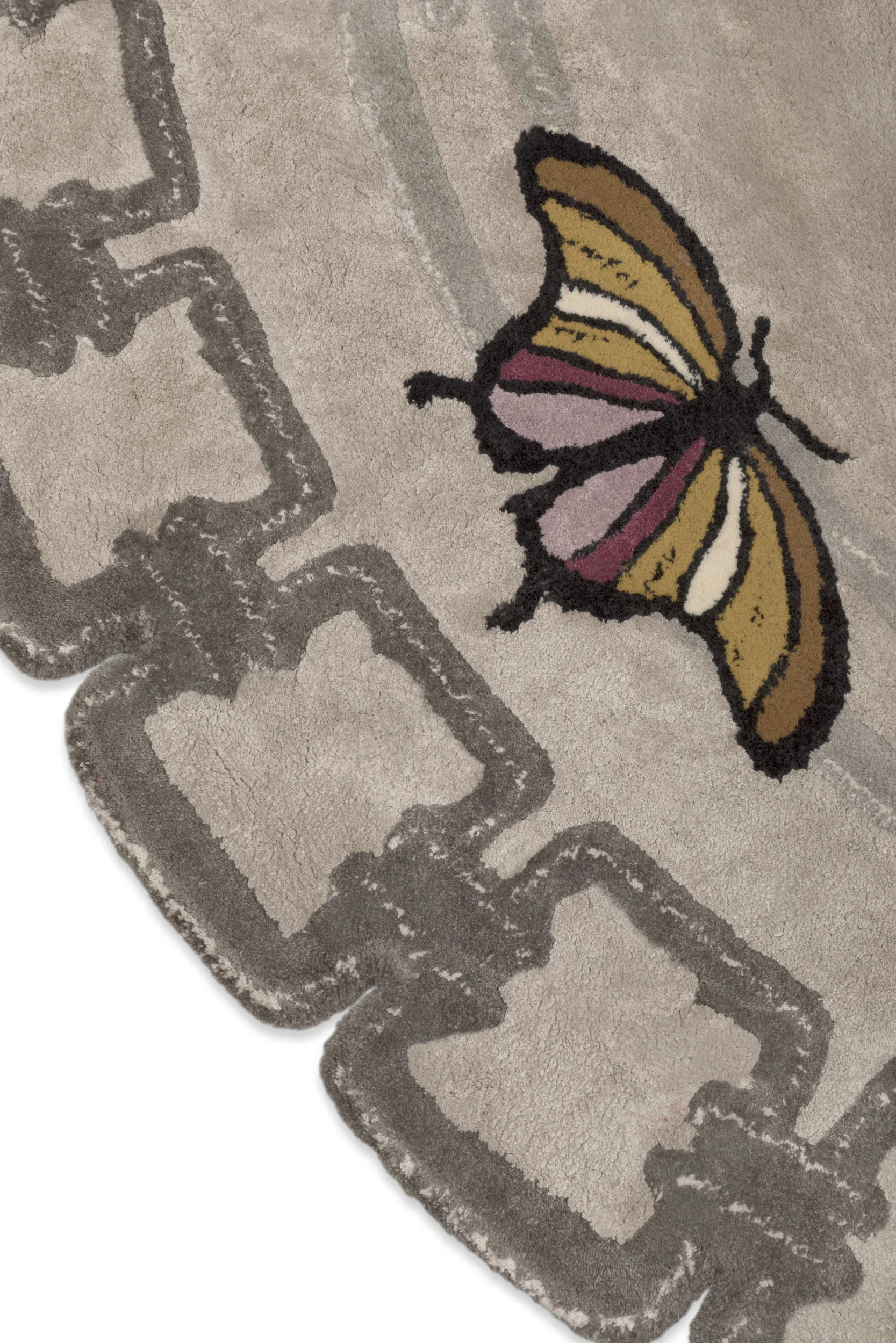 Metamorphosis Rug — Botanical Silk Detail