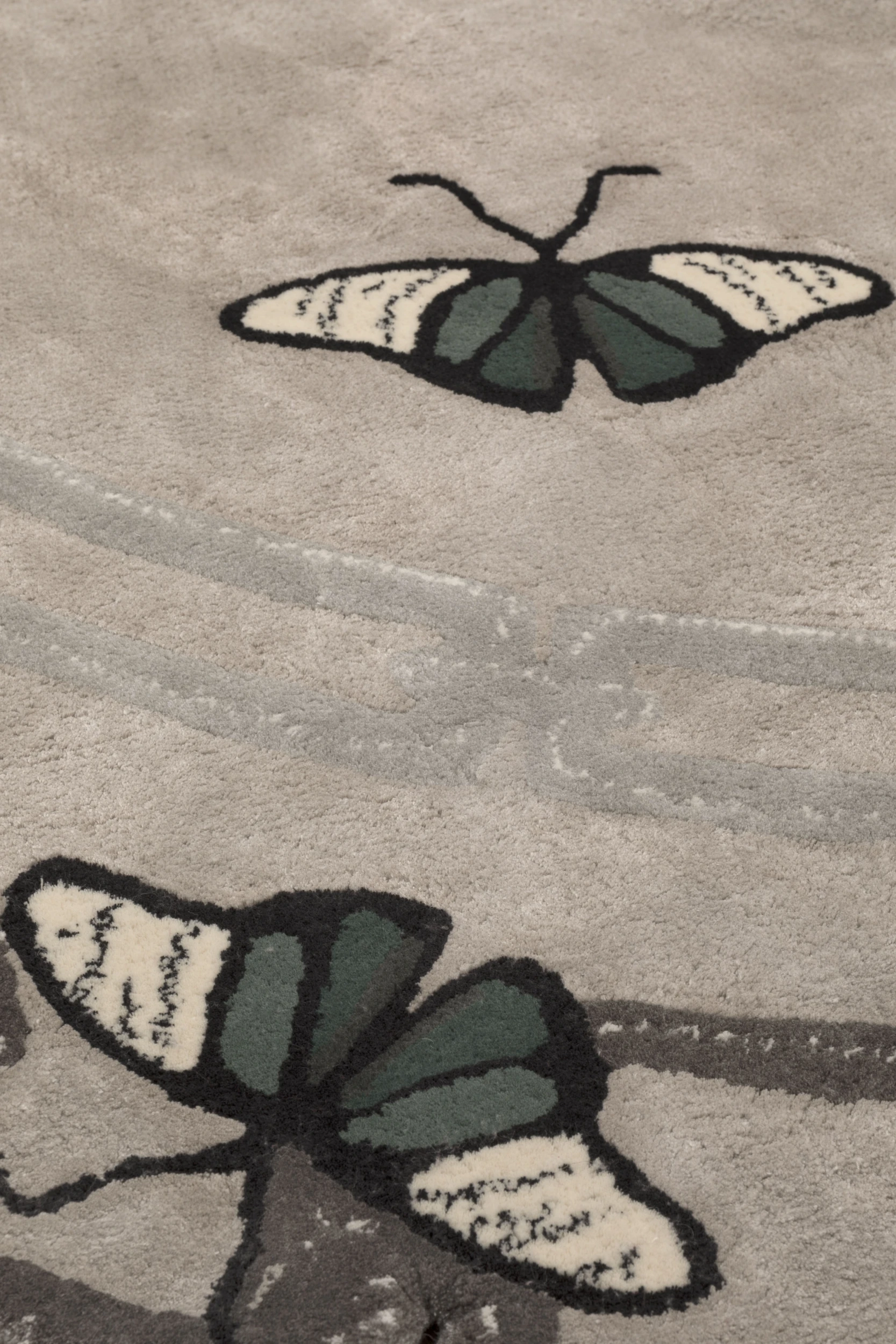 Metamorphosis Rug — Butterfly Detail