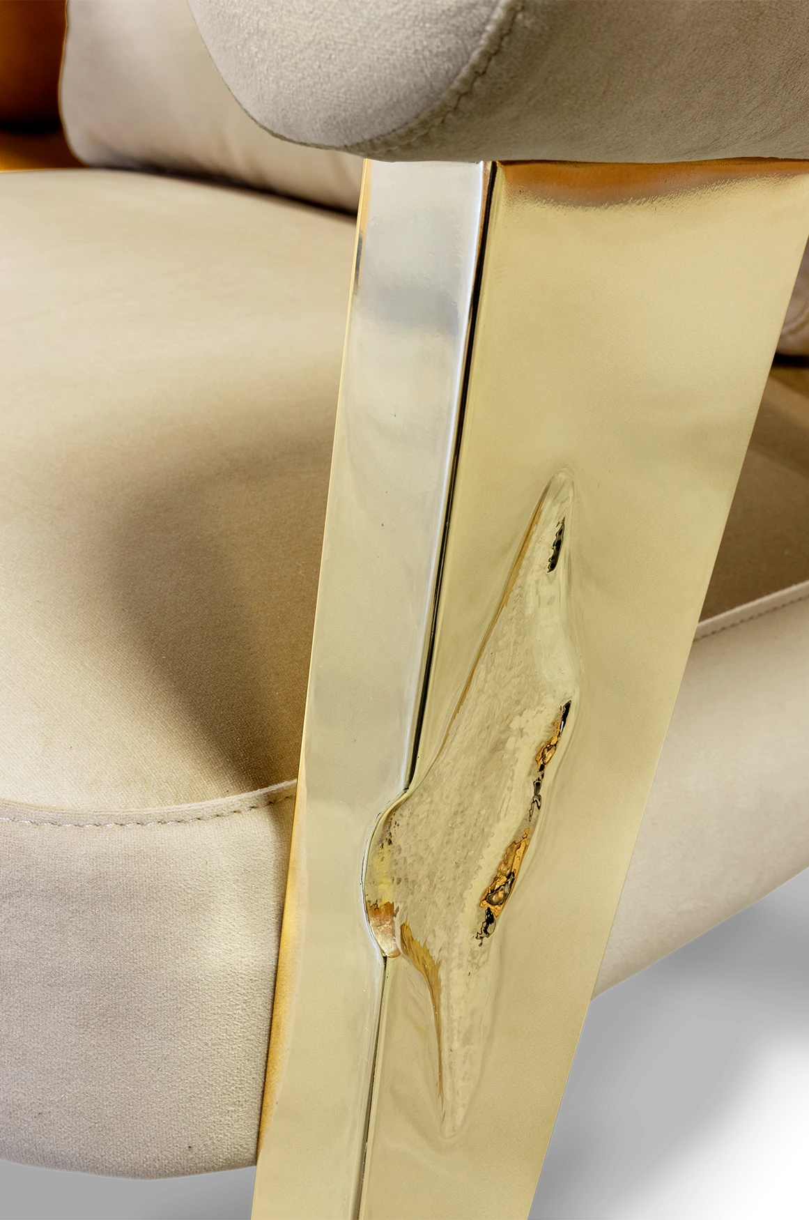 Ethereal Armchair – Brass Leg Detail – Boca do Lobo