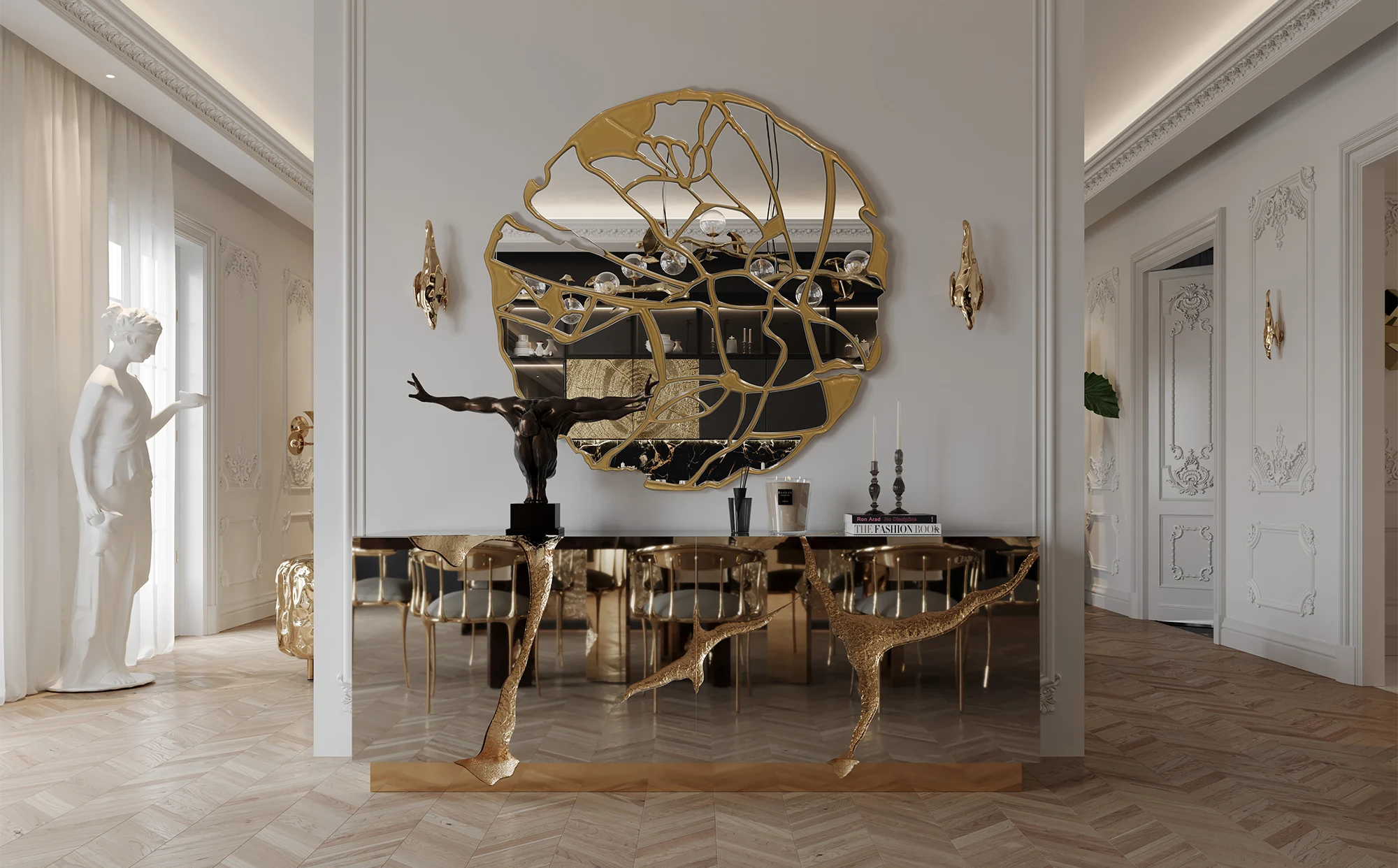 Glance Mirror – Elegant Entryway – Boca do Lobo