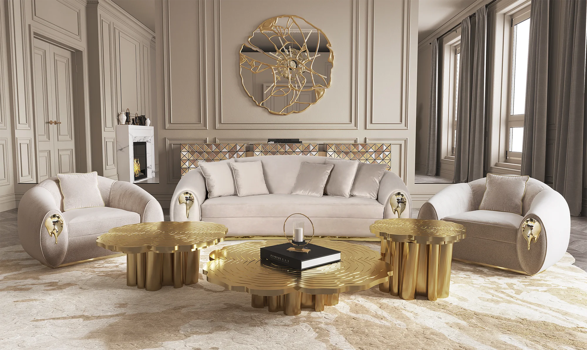 Soleil Sofa – Complete Living Room – Boca do Lobo