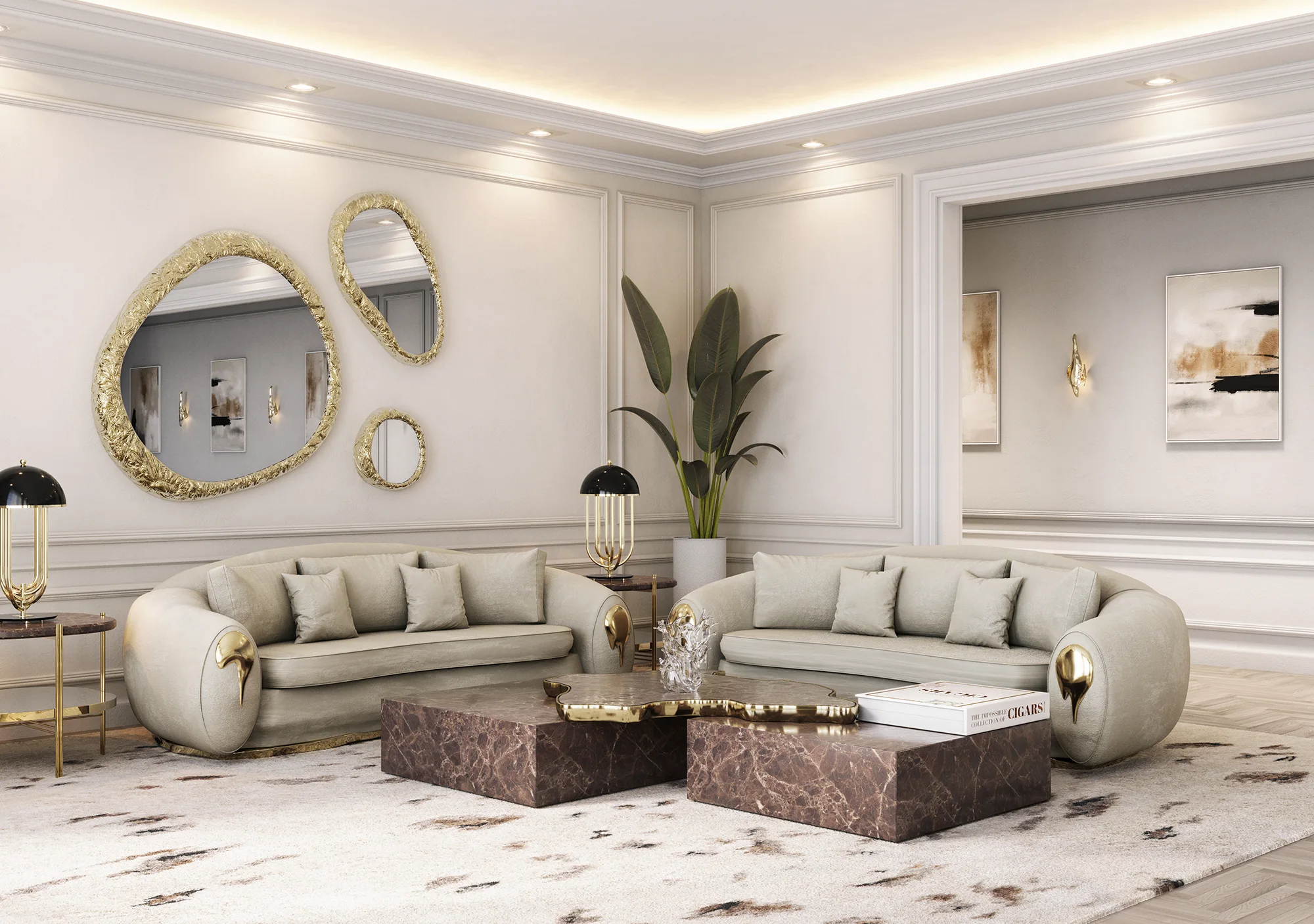 Soleil Sofa – Double Sofa Setting – Boca do Lobo