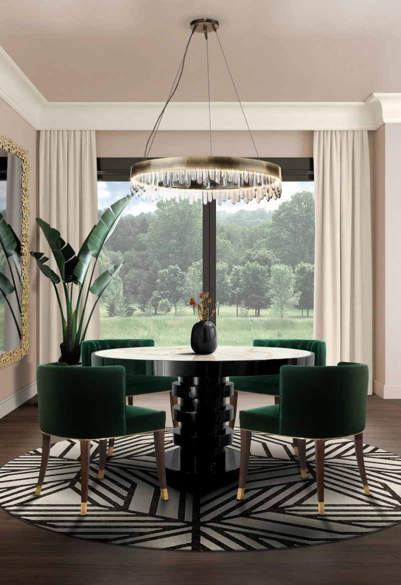 Naicca Suspension Light by BRABBU – Elegant Dining Room