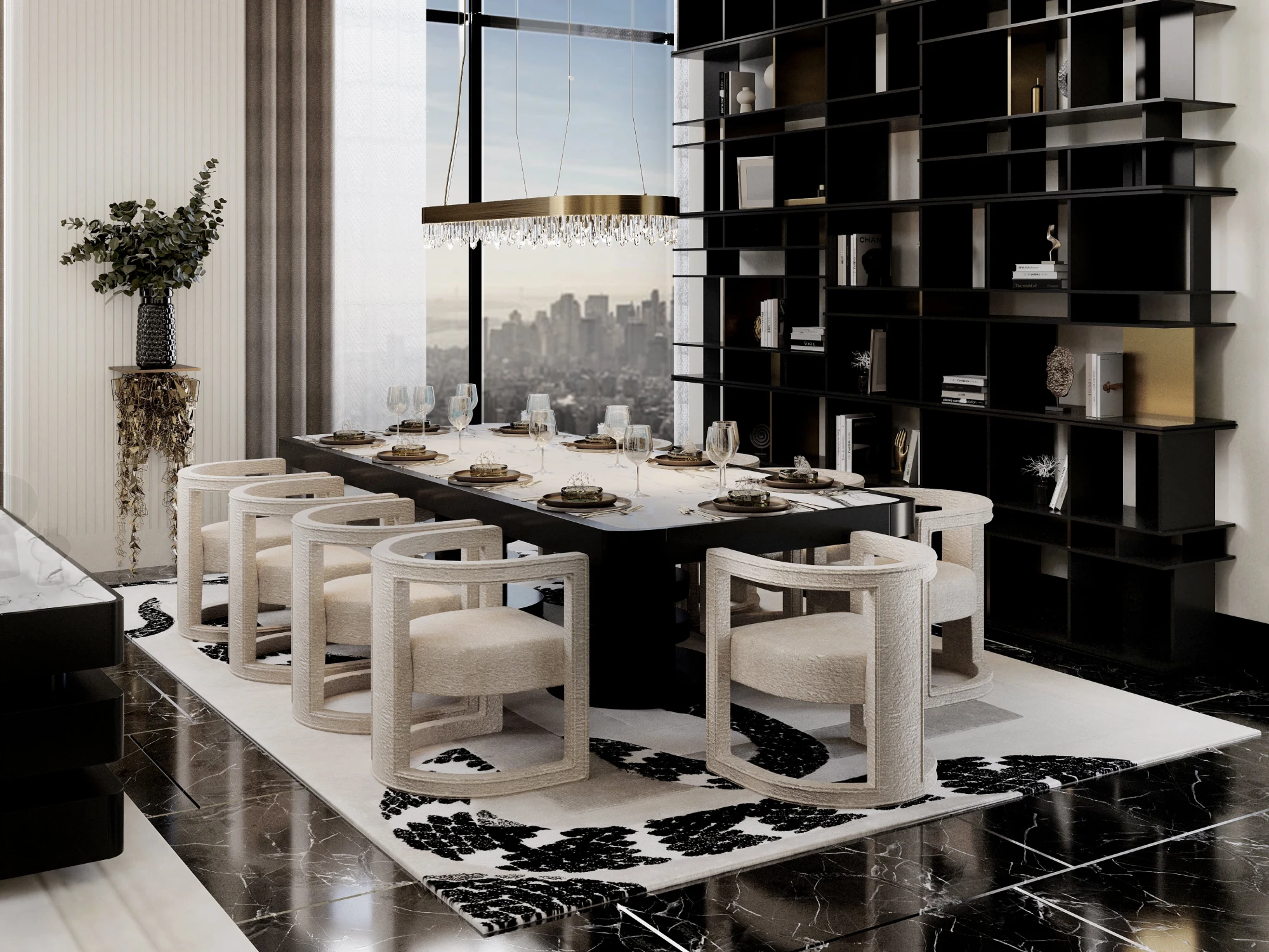 Imperial Snake Rug by Rug’Society – Dining Room
